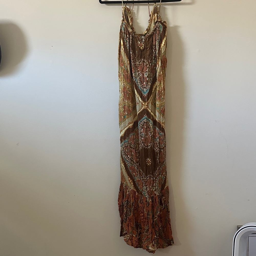 Elegant Multicolor Maxi Dress